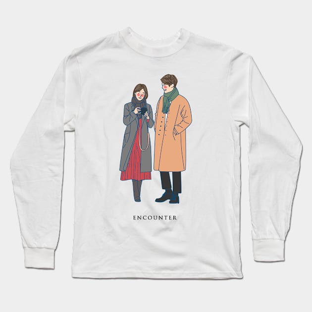 Encounter Kdrama Long Sleeve T-Shirt by ArtByAzizah